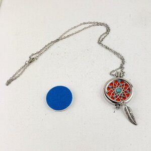 Mindful Souls Dream Catcher Essential Oil Diffuser Necklace NWT